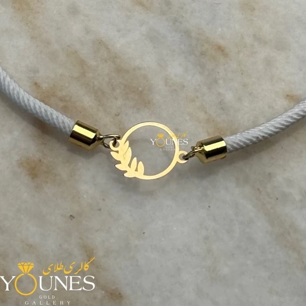 دستبند گندم دایره ای طلا لیزری